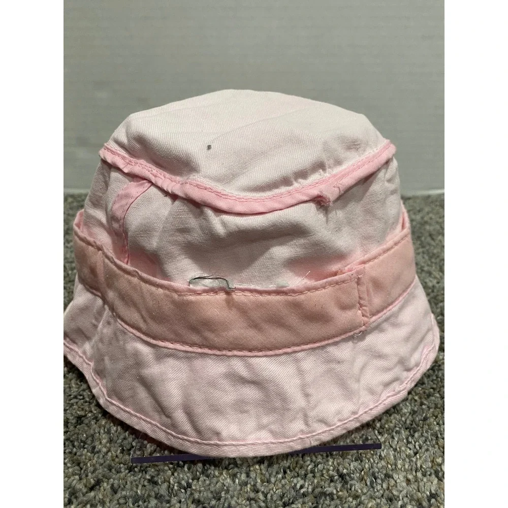 Bucket Hat Unbranded Girls Pink Good Princess Embroidery Bow One Size